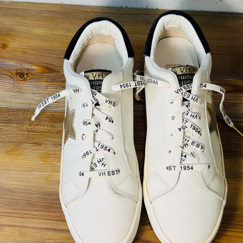 Vintage Havana Epic 10 White Gold Star Sneakers Size 10 - Picture 6 of 8
